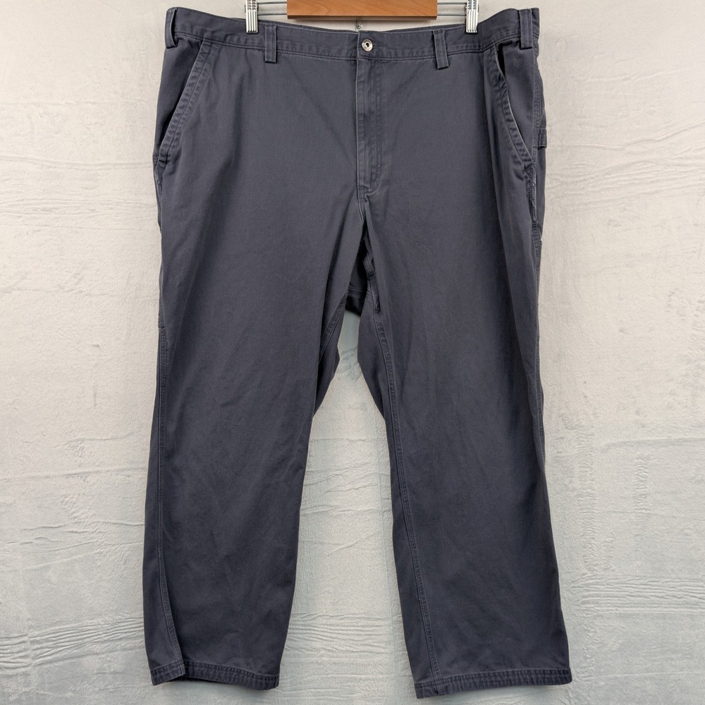 Duluth Trading Co Carpenter Pants Men's 48x30 Gray Relaxed Fit Workwear Utility